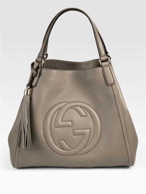 gray gucci handbag